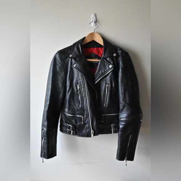 [SOLD] Straight to Hell Defector Women's Leather Moto Jacket M - Picture 2 of 9